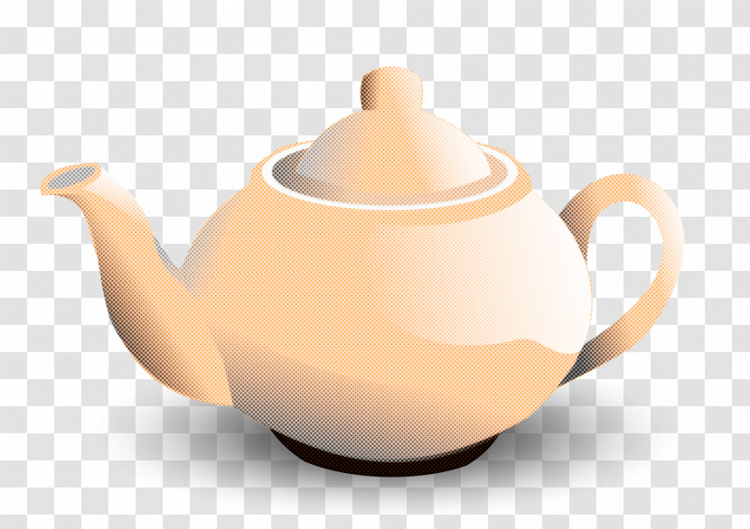Teapot Kettle Tableware Pottery Beige Transparent PNG