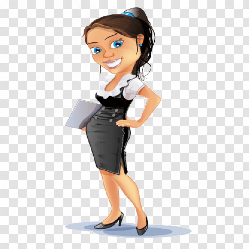 Businessperson Cartoon Clip Art - Woman - Business Transparent PNG