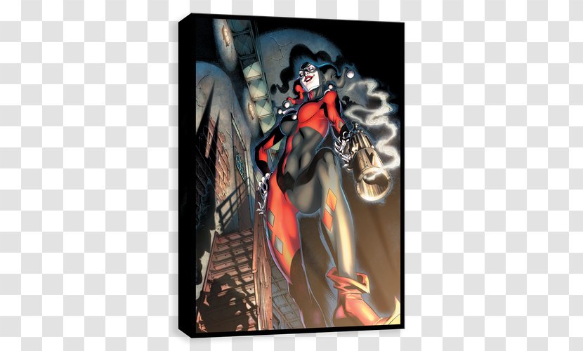 Harley Quinn Joker Batman Comics Poster - Canvas Print - Smoking Gun Transparent PNG