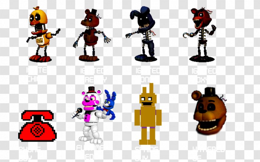 FNaF World Five Nights At Freddy's Animatronics Character - Freddy S - Nightmare Foxy Transparent PNG