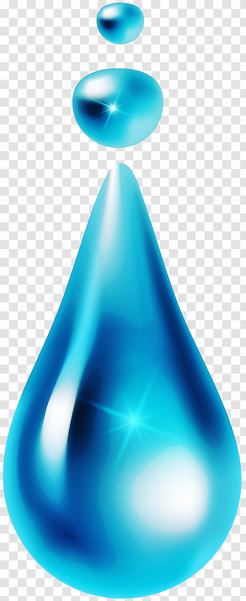 Blue Water Aqua Teal Liquid - Cone Transparent PNG