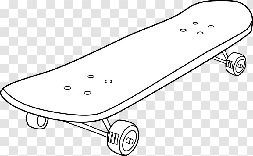 Skateboarding Clip Art - Monochrome - Skateboard Cliparts Transparent PNG