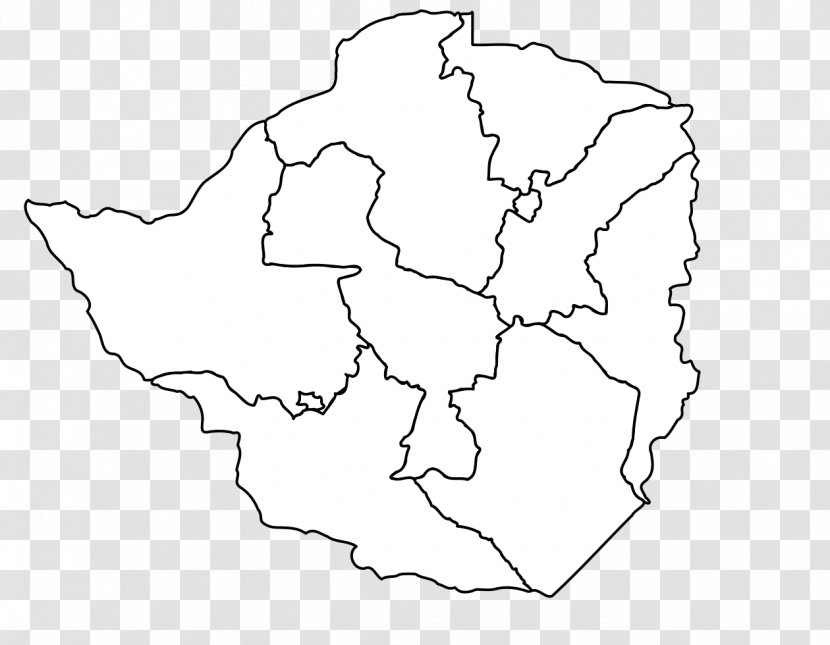Provinces Of Zimbabwe Blank Map Flag Wikipedia - Tree Transparent PNG