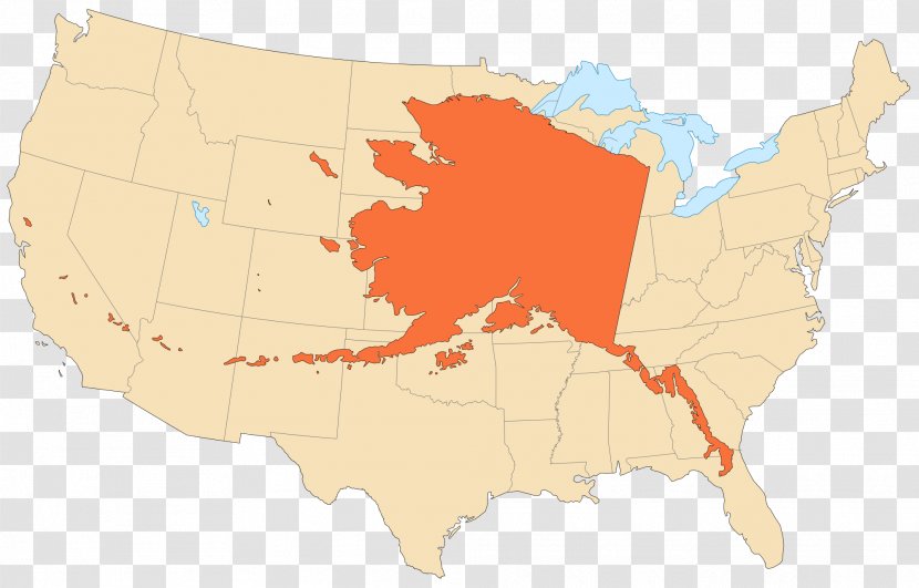 Contiguous United States Ketchikan Hawaii Map Geography Of Alaska - Texas Transparent PNG