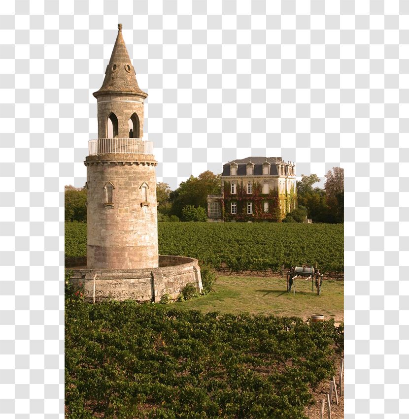 Mxe9doc Bordeaux Chxe2teau Latour Red Wine Tour De By - Tower - Estate Landscape Transparent PNG