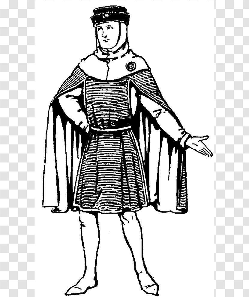 Middle Ages Lord Nobility Knight English Medieval Clothing - Artwork - Age Pictures Transparent PNG