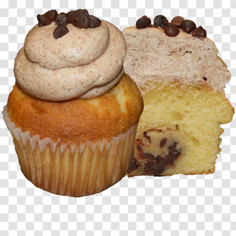 Cupcake Muffin Buttercream Cookie Dough - Food Transparent PNG