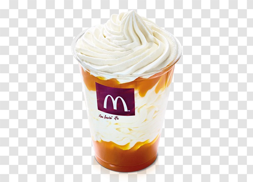 Sundae Parfait McFlurry Ice Cream Gelato - Caramel Transparent PNG