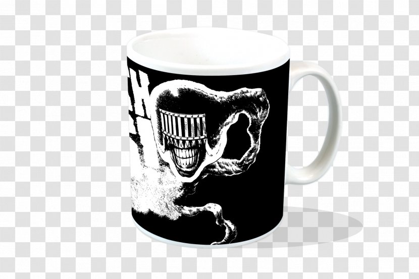 Coffee Cup T-shirt Judge Death 2000 AD - Silhouette - Dredd Transparent PNG