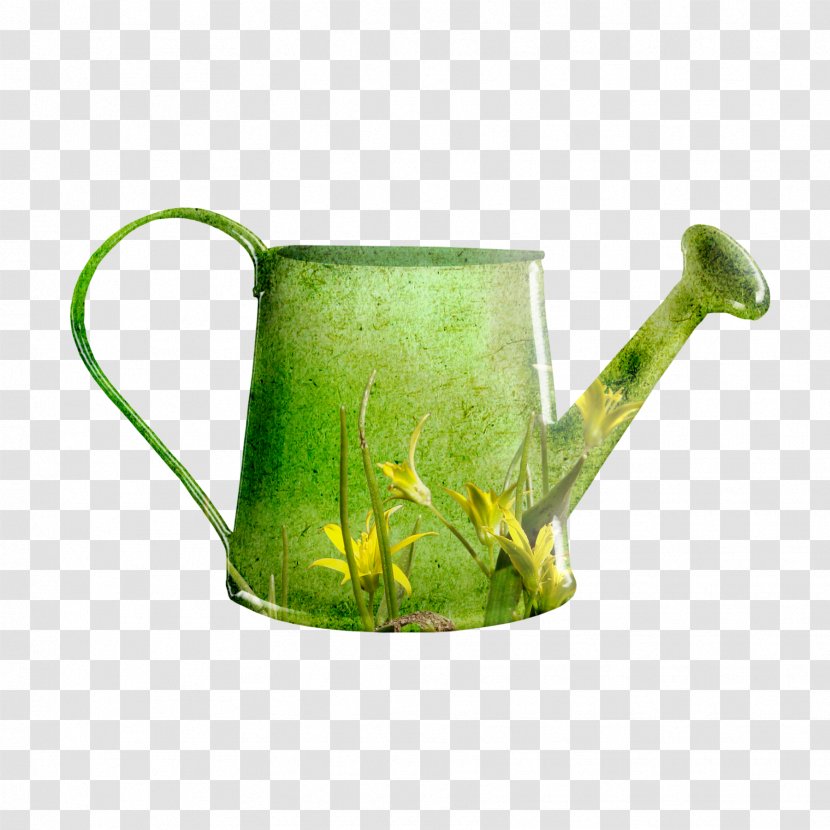 Watering Can Garden Flower Clip Art - Cans - Green Transparent PNG