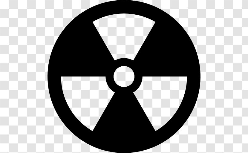 Nuclear Power Radioactive Decay Hazard Symbol Weapon - Black Transparent PNG