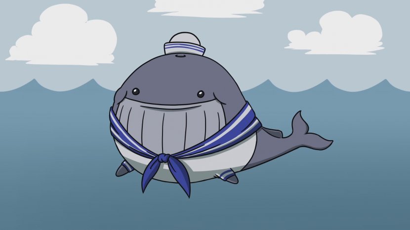 Blue Whale Desktop Wallpaper Sea Shark - Cloud Transparent PNG