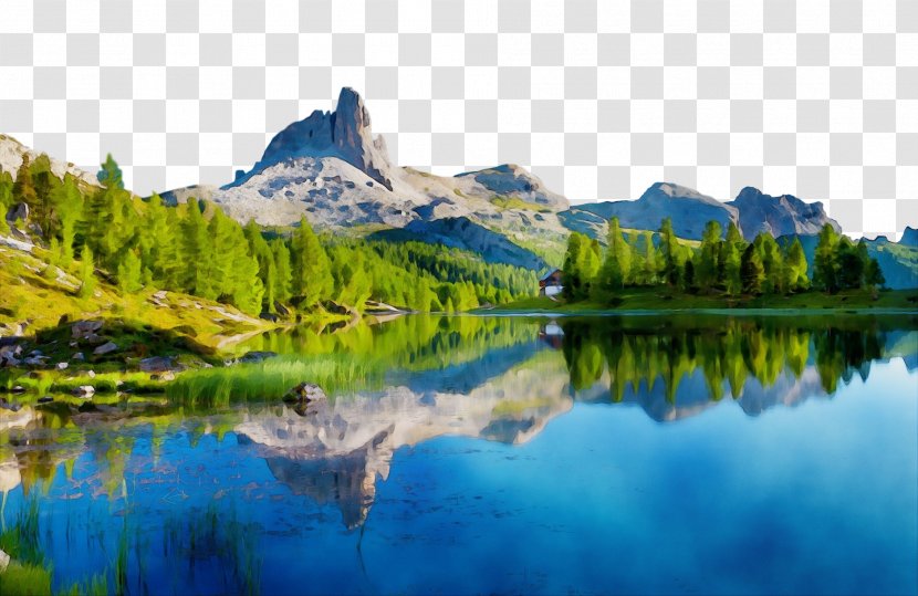 Reflection Natural Landscape Nature Water Resources - Wilderness - Tarn Transparent PNG