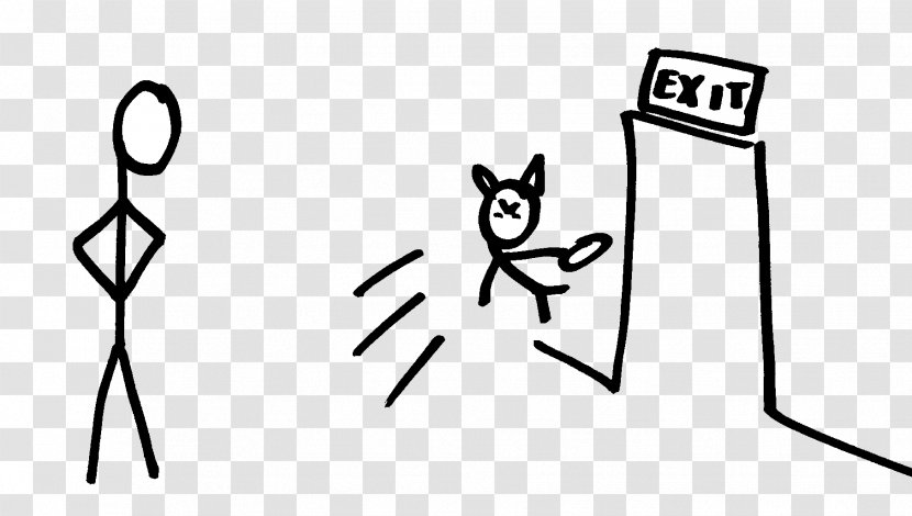 Drawing Monochrome Clip Art - Exit Transparent PNG