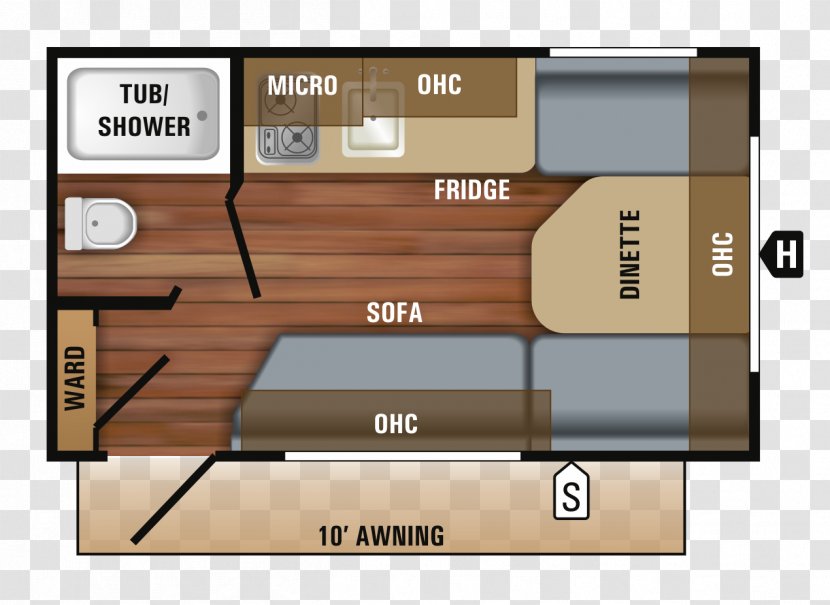 Jayco, Inc. Caravan Campervans Trailer Dinette - 2017 - Wood Transparent PNG