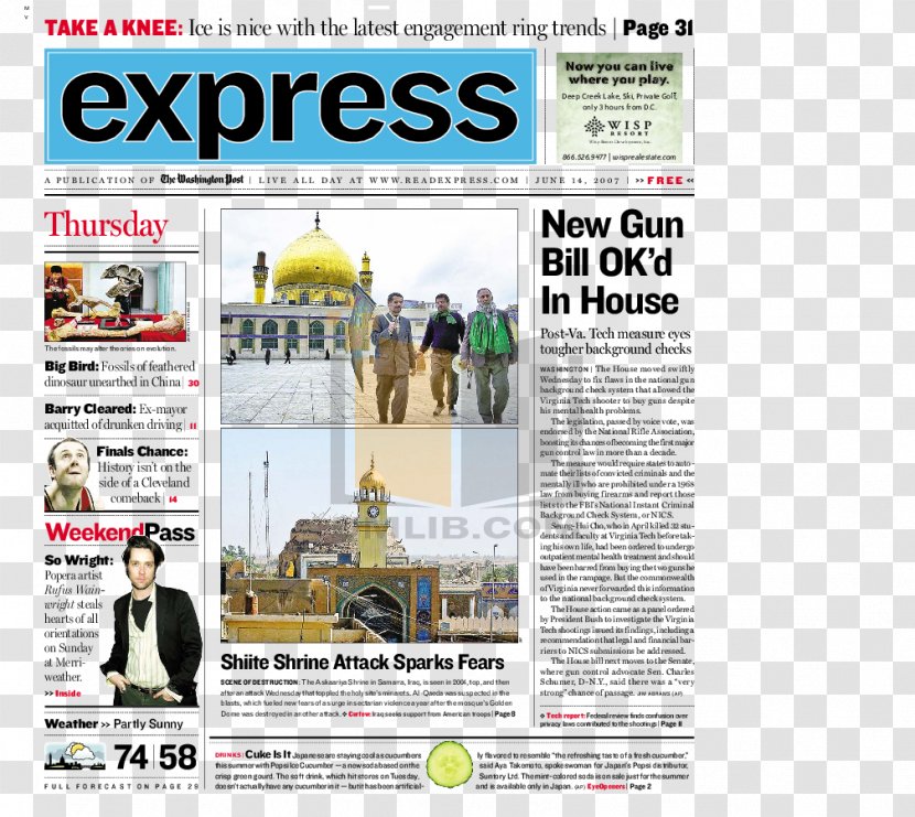 Newspaper Iraq Express Advertising Washington, D.C. - Washington Post - Dc Transparent PNG