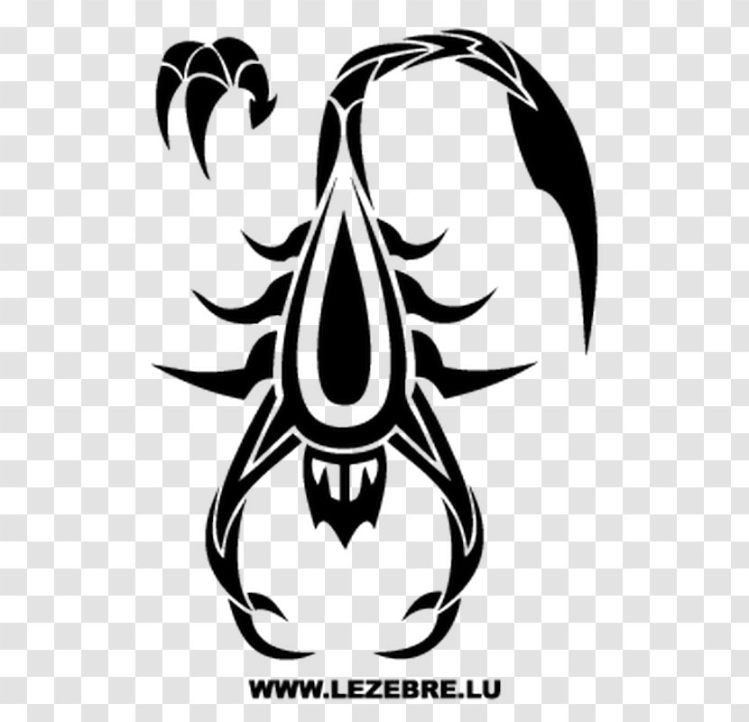 Scorpion Tattoo Tribe Decal Sticker - Totem Transparent PNG