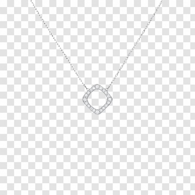 Locket Necklace Silver Body Jewellery Chain - Pendant Transparent PNG