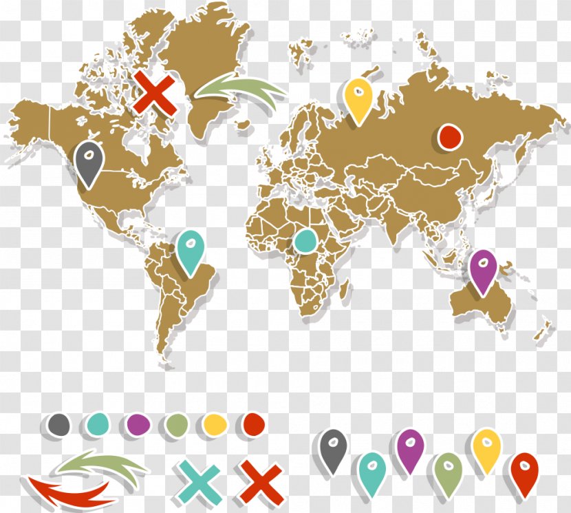 Australia Service Information Pigment Company - Vector Arrow World Map Marker Transparent PNG