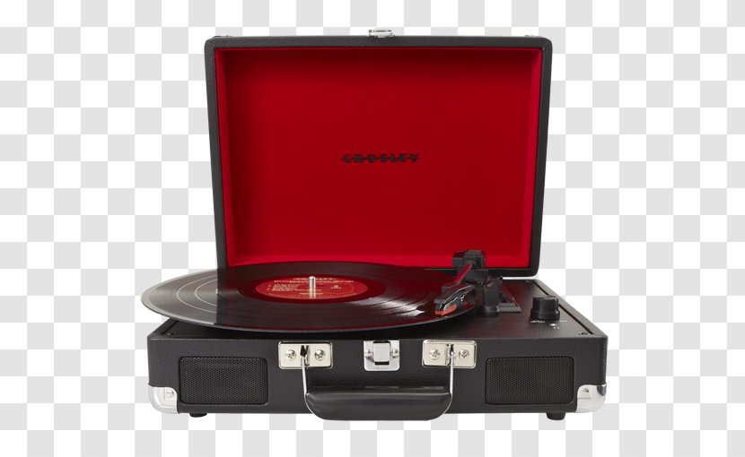Crosley Cruiser CR8005A CR8005A-TU Turntable Turquoise Vinyl Portable Record Player Phonograph - Loudspeaker Transparent PNG