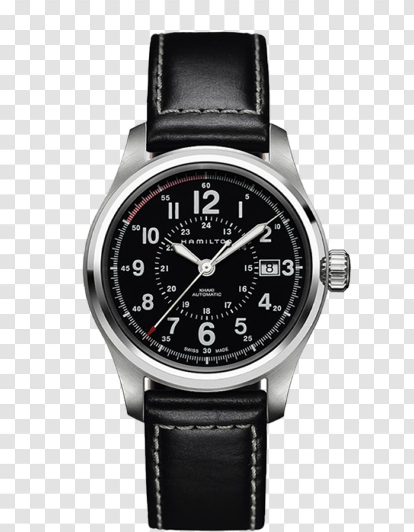Hamilton Khaki Field Auto Quartz Watch Company Strap - Notes Leather Cover Transparent PNG