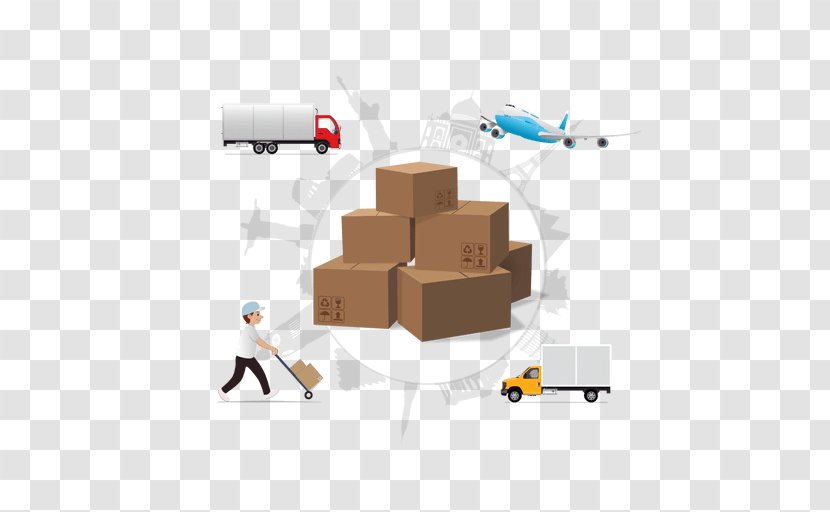 Cardboard Box Cargo - Infographic Vector Transparent PNG