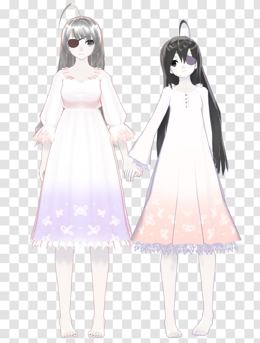 Gown Costume Design Character - Watercolor - Nightdress Transparent PNG
