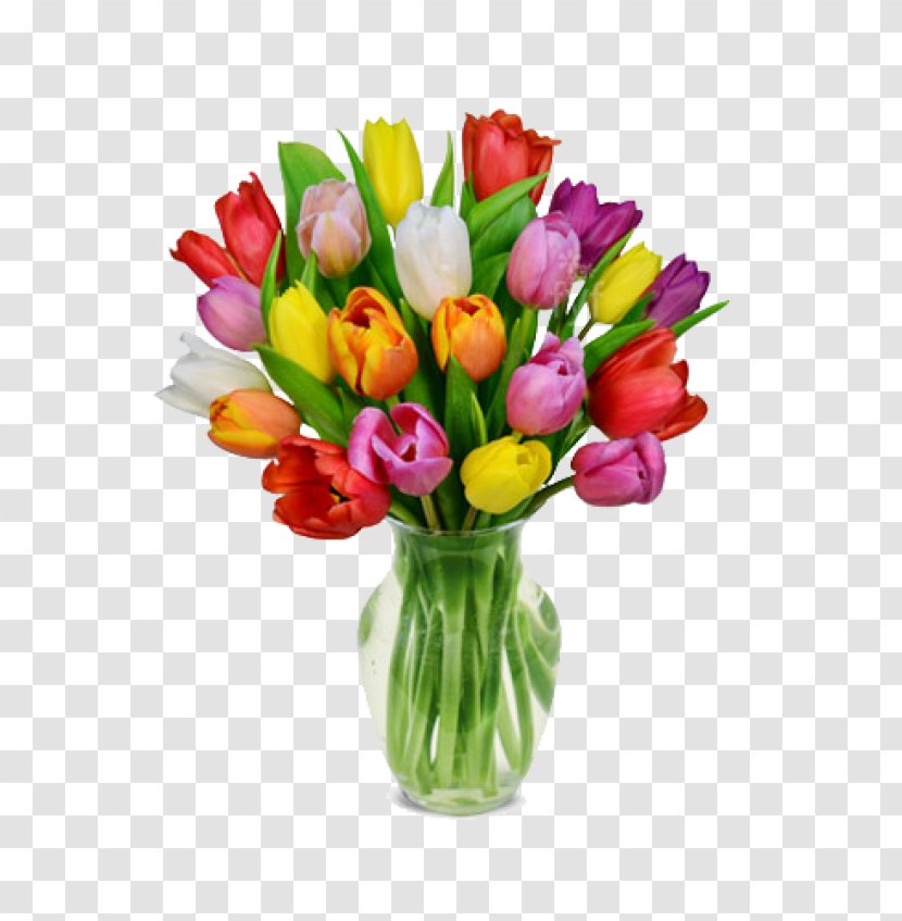 Tulip Flower Bouquet Delivery Cut Flowers - Arranging - Tulips Transparent PNG