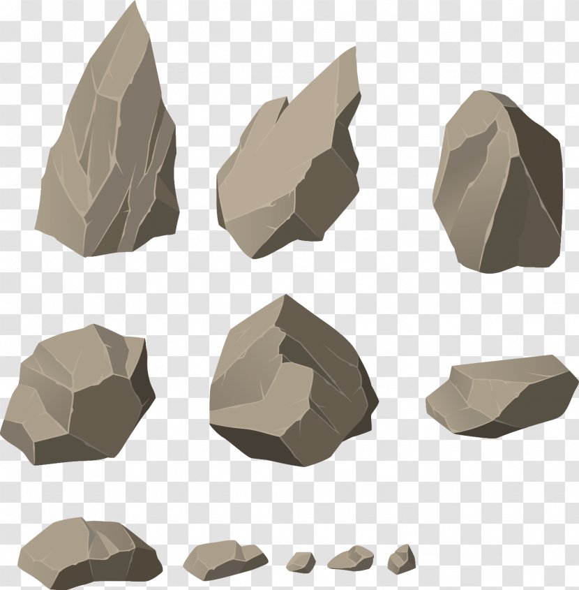 Rock Boulder Royalty-free Illustration - Cartoon - Stone Transparent PNG