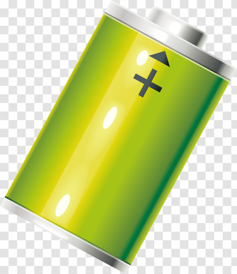 Alternative Energy - Yellow - Green New Battery Vector Transparent PNG