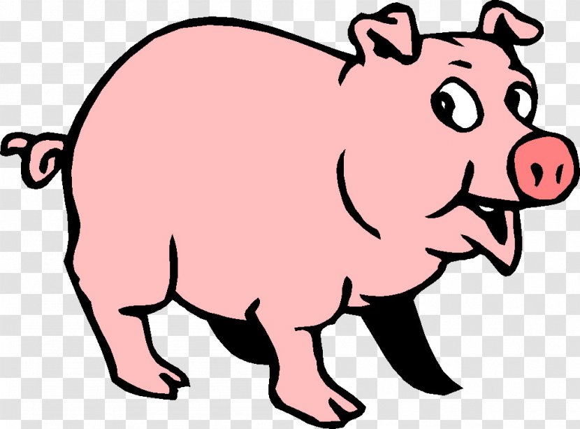 Pig Roast Animated Cartoon Clip Art - Like Mammal - Cochon Transparent PNG