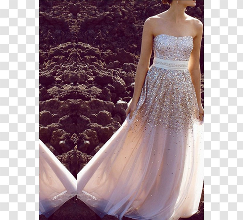 Evening Gown Wedding Dress Prom Bride - Watercolor Transparent PNG