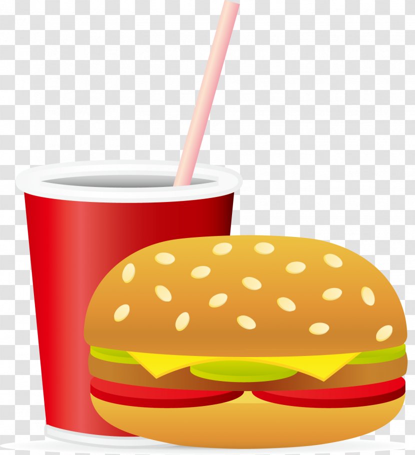 Soft Drink Hamburger Fast Food Junk French Fries - Foreign Breakfast Transparent PNG