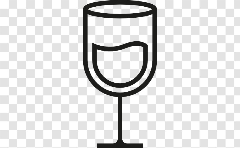 Wine Glass Champagne - Black And White Transparent PNG