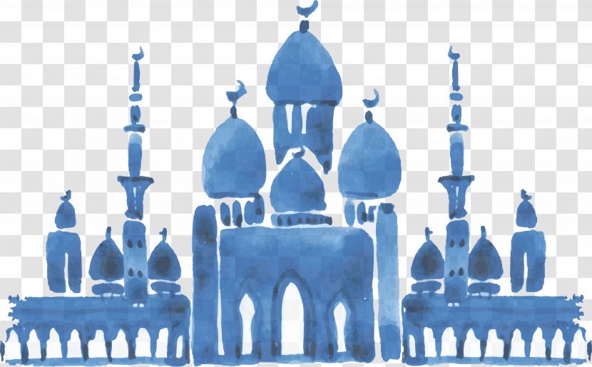 Islamic Architecture Religion Culture - Mosque - Blue Water Cathedral Transparent PNG