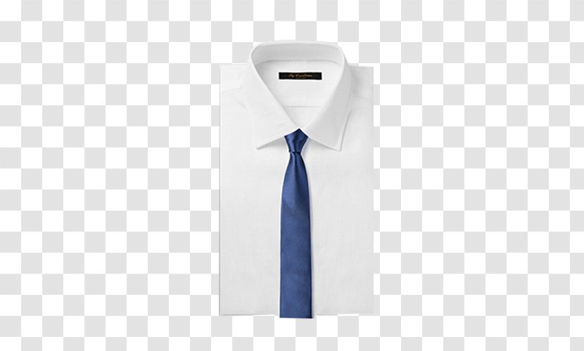 Dress Shirt Sleeve Brand - Blue Silk Collar Transparent PNG