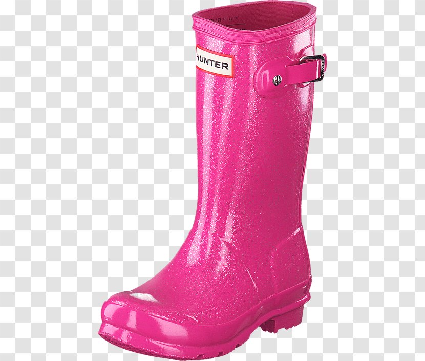 Wellington Boot Shoe Slipper Hunter Original Kids Glitter - Pink Sparkle Boots Transparent PNG