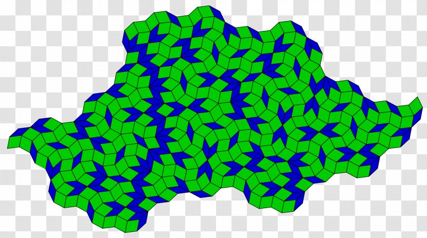 Penrose Tiling Aperiodic Tessellation Set Of Prototiles Mathematician - Pentagon - Tiles Transparent PNG
