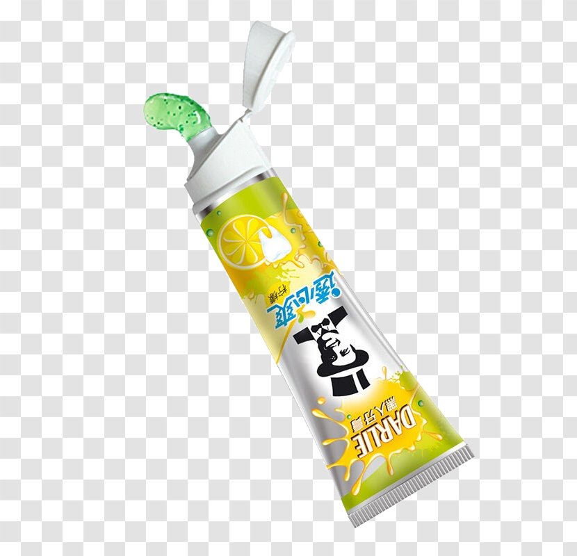 Toothpaste Yellow Darlie Fluoride Gram - Flower Transparent PNG
