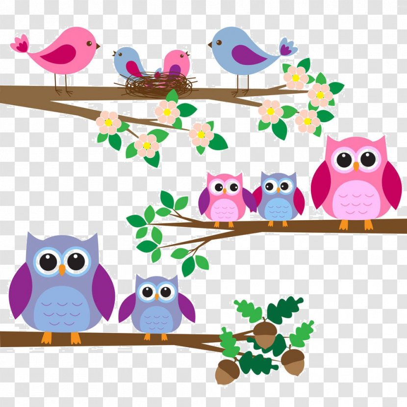 Owl Royalty-free Clip Art - Baby Toys - Cartoon Tree Bird Transparent PNG