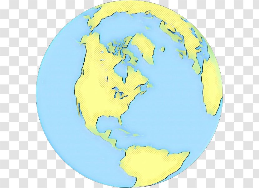 Cartoon Earth - Map - Globe Transparent PNG