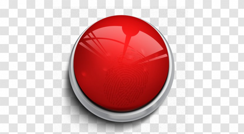 Designer Red - Sphere - Button Transparent PNG