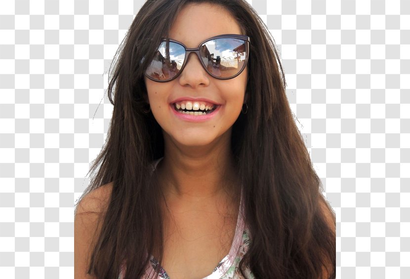 Sunglasses Long Hair Bangs - Brown - Glasses Transparent PNG