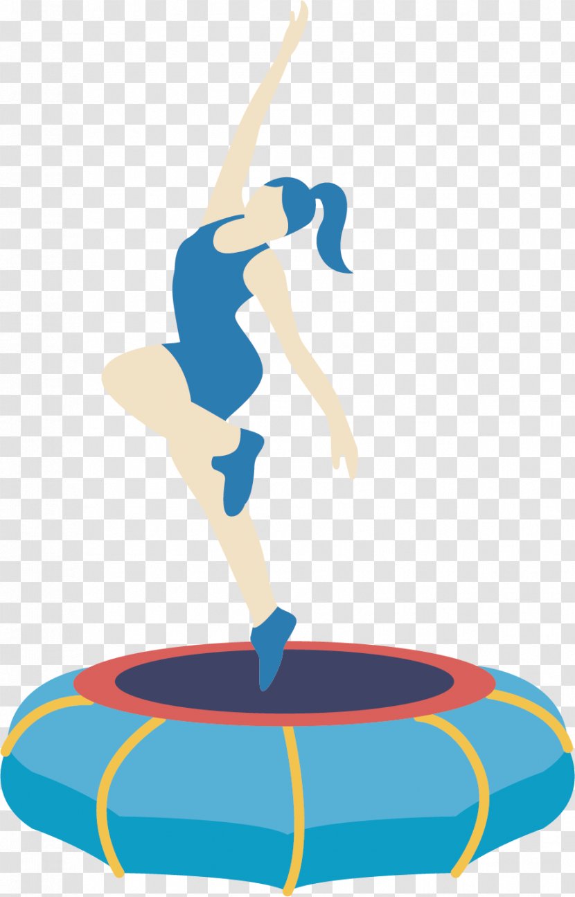 Trampoline Jumping Sport - Mat - A Woman On Transparent PNG