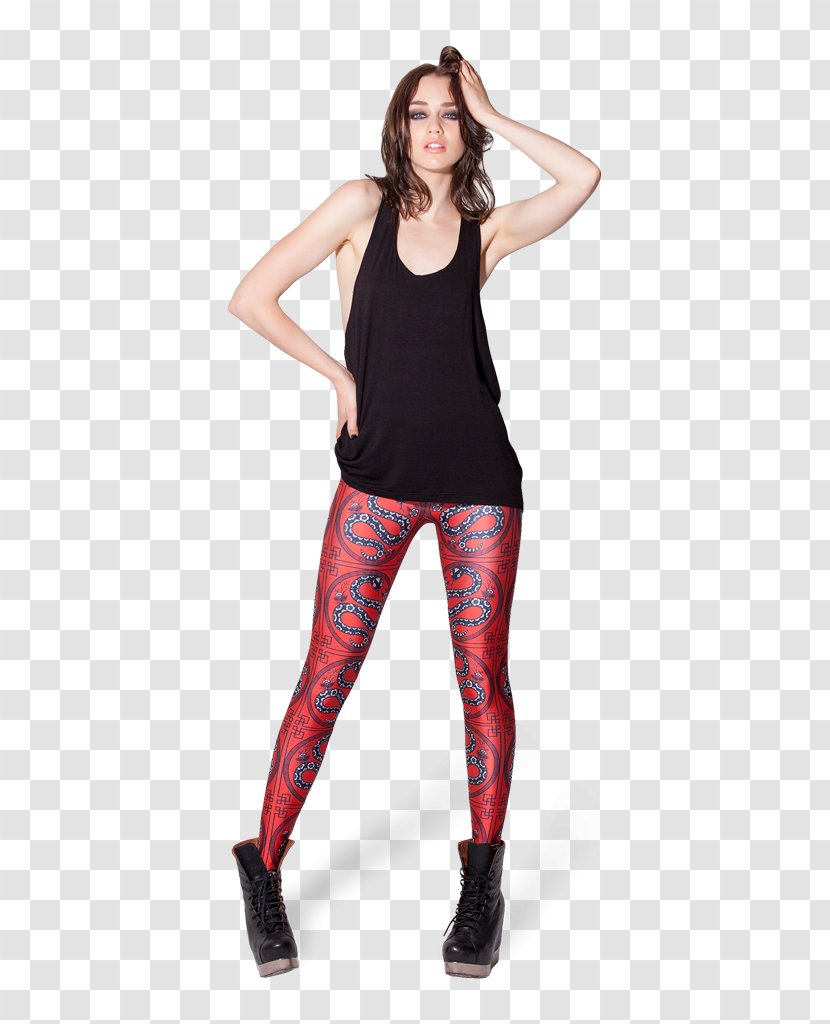 Leggings Stocking Clothing Fashion Red - Cartoon - Redlegged Pademelon Transparent PNG