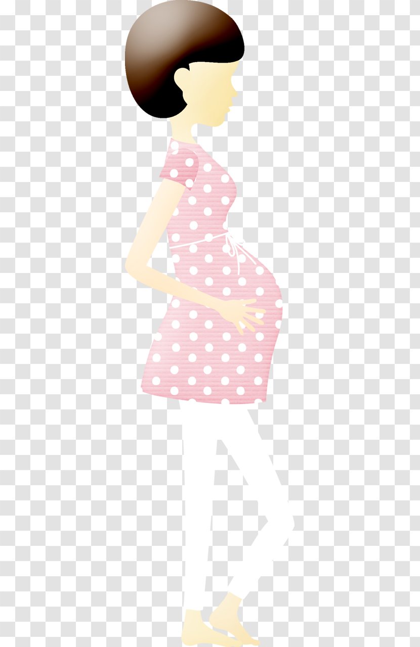 Cartoon Pregnancy U5b55u5987 Illustration - Pregnant Woman Transparent PNG