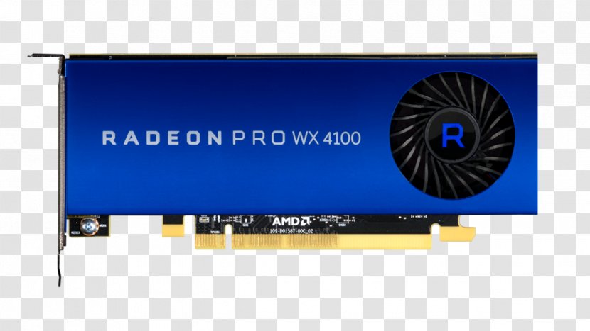 Graphics Cards & Video Adapters AMD Radeon Pro WX 4100 GDDR5 SDRAM - Processing Unit - Djvu File Format Specification Transparent PNG
