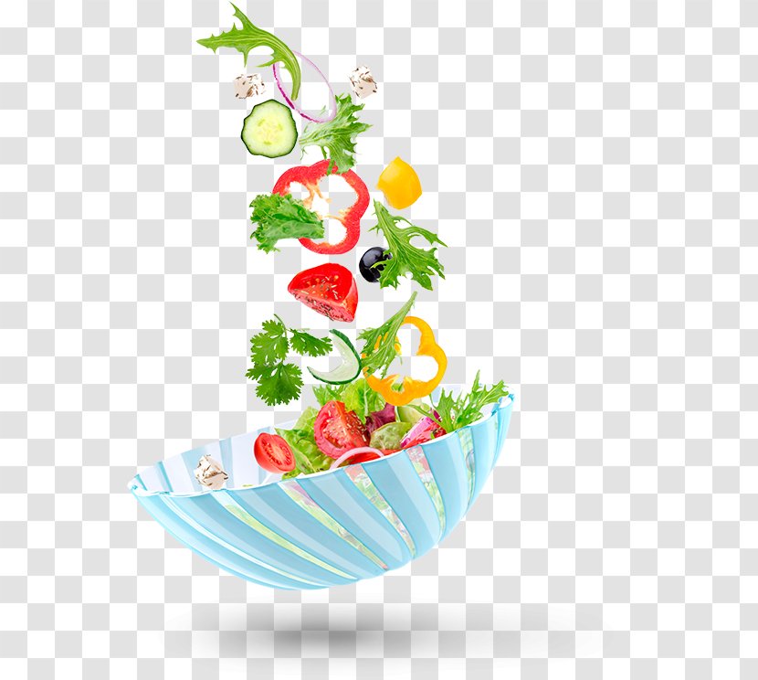 Floral Design Bowl Vegetable Salad Food - Diet Transparent PNG