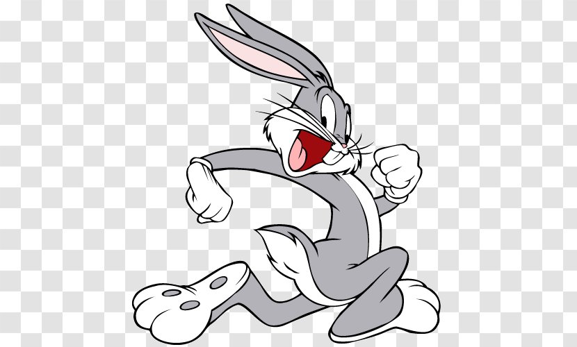 Bugs Bunny Porky Pig Looney Tunes Clip Art - White - Rabbit Transparent PNG