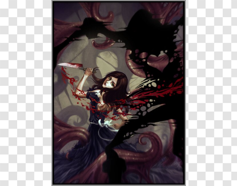American McGee's Alice Alice: Madness Returns BioShock Alice's Adventures In Wonderland Art - Silhouette - Mcgee Transparent PNG